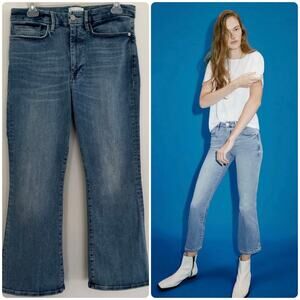 Frame Le One Crop Mini Boot Jeans